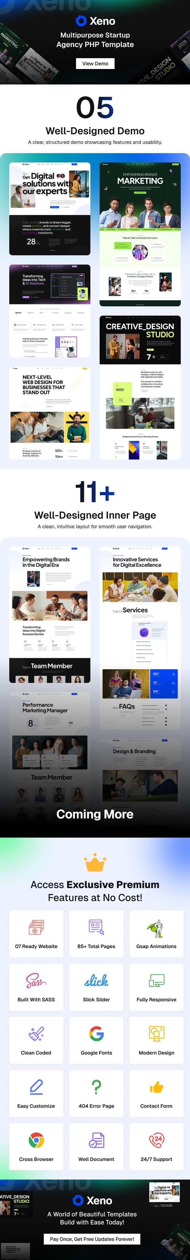 Xeno - Startup & Agency PHP Template
