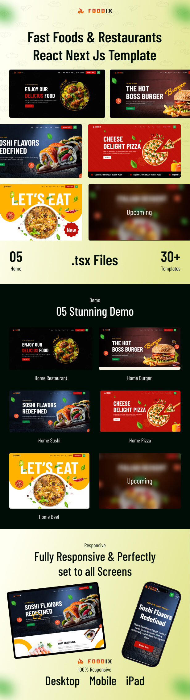 Foodix - Fast Foods & Restaurants NextJs Template